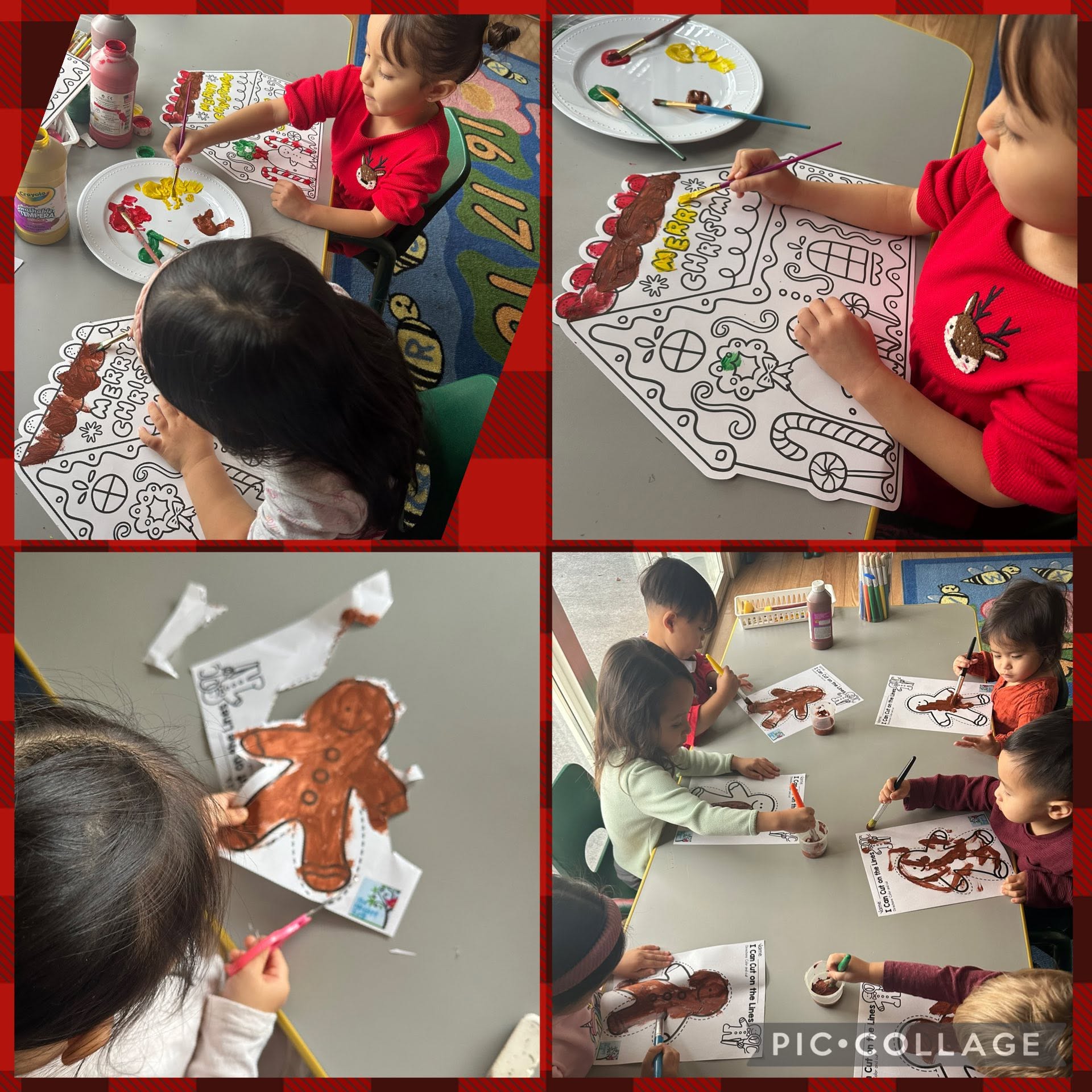 Children doing arts and crafts together at Crayoland Daycare in San Ramon